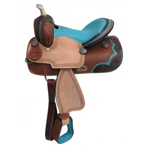 13" DOUBLE T PONY/YOUTH BARREL STYLE SADDLE - Double T Saddles