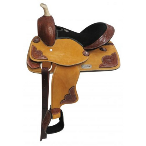 13" DOUBLE T PONY/YOUTH SUEDE LEATHER SADDLE - Double T Saddles