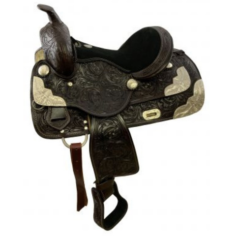 13" FULLY TOOLED DOUBLE T PONY/ YOUTH SHOW SADDLE - Double T Saddles