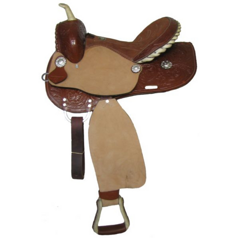 14", 15", 16" DOUBLE T ROUGHOUT BARREL SADDLE - Double T Saddles