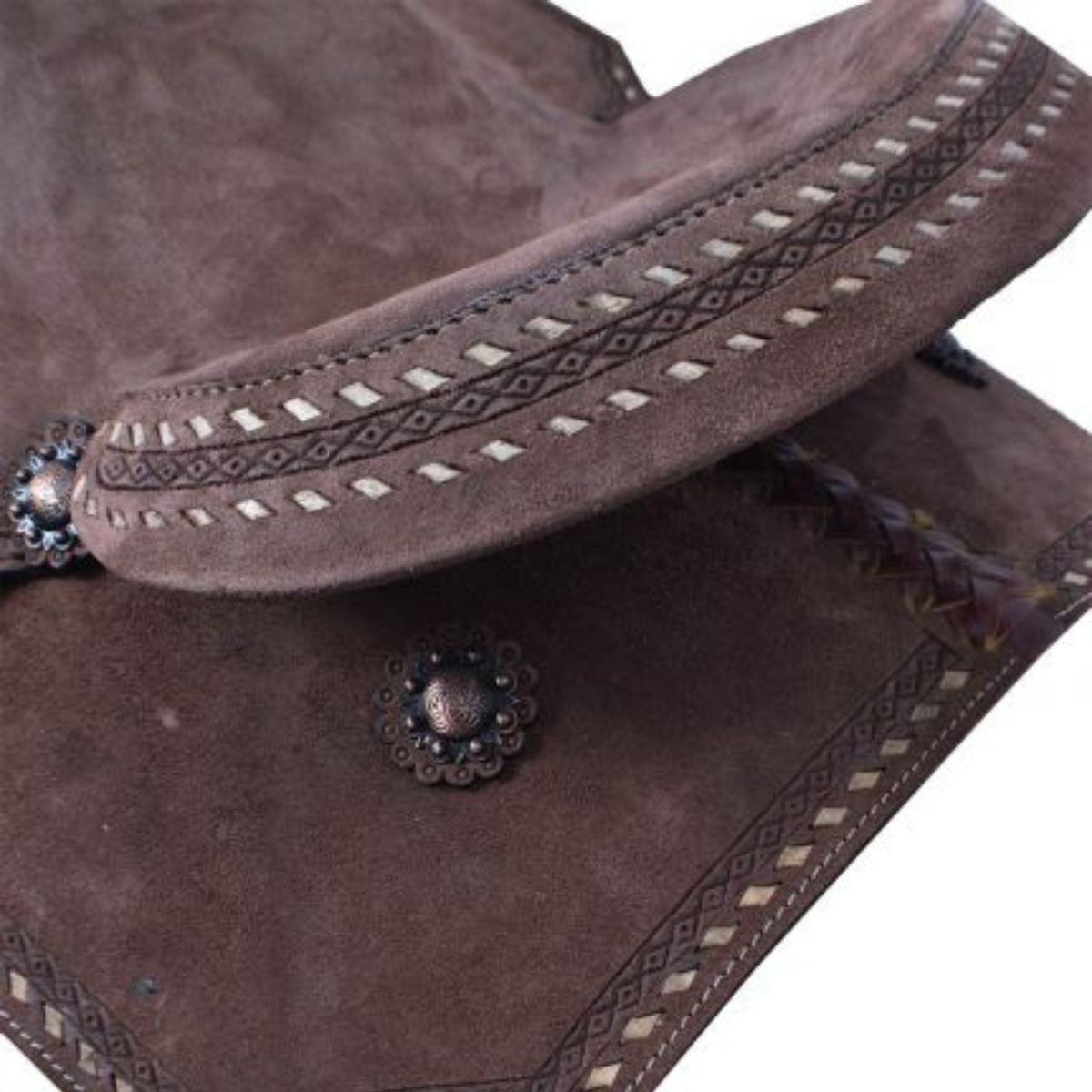 15" Double T Roughout Barrel Style Saddle. - Double T Saddles