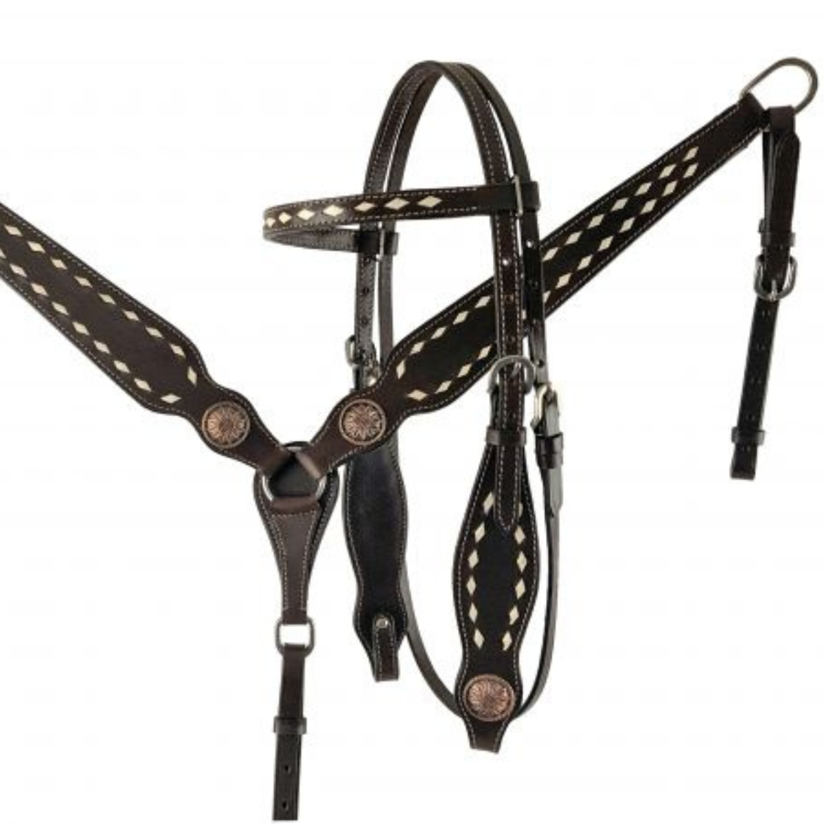 15", 16"Double T  Barrel style saddle Set with floral tooled skirts. - Double T Saddles