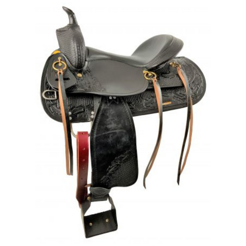 16", 17"  DOUBLE T  TRAIL STYLE SADDLE - Double T Saddles