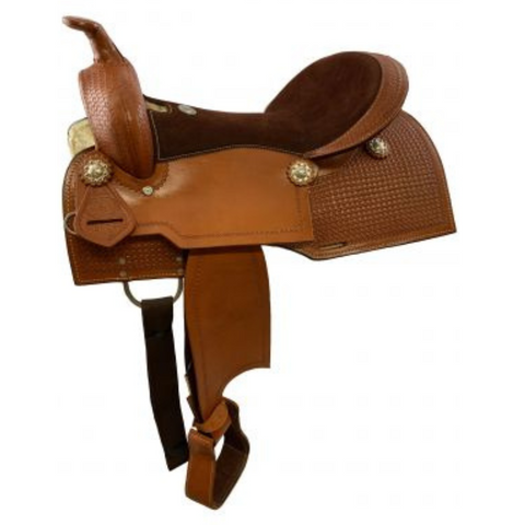16" DOUBLE T PLEASURE STYLE SADDLE WITH SQUARE SKIRTS - Double T Saddles