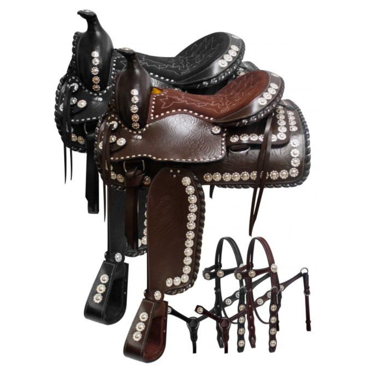 16", 17" DOUBLE T PARADE STYLE SADDLE - Double T Saddles