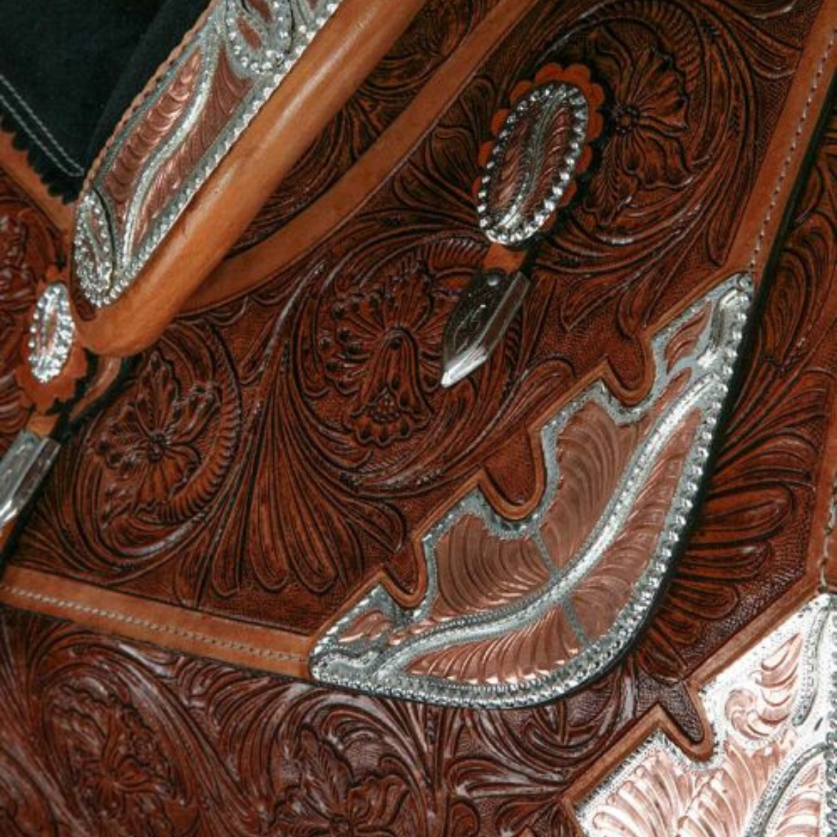 16" DOUBLE T FULLY TOOLED SHOW SADDLE - Double T Saddles