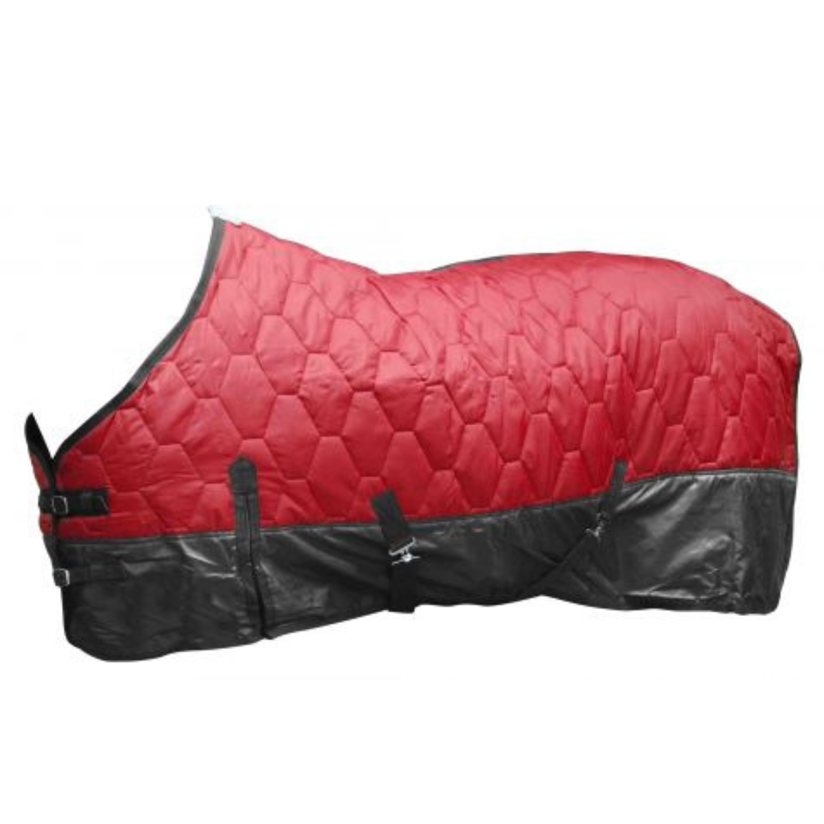 Showman ® 420 Denier Quilted Nylon Blanket is Constructed of 420 Denier Outer Shell with 70 Denier Rip Stop Lining and Nylon Bound Edges. - Double T Saddles