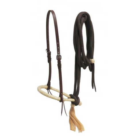 OILED HARNESS LEATHER BOSAL HEADSTALL 