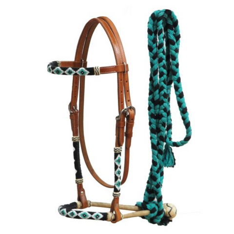 BOSAL HEADSTALL WITH BEADED OVERLAYS