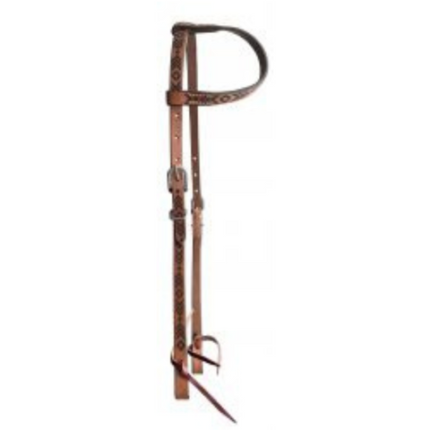 One Ear Argentina Leather Headstall 