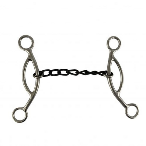 5" Stainless Steel Sweet Iron Mouth Chain with Sliding Gag