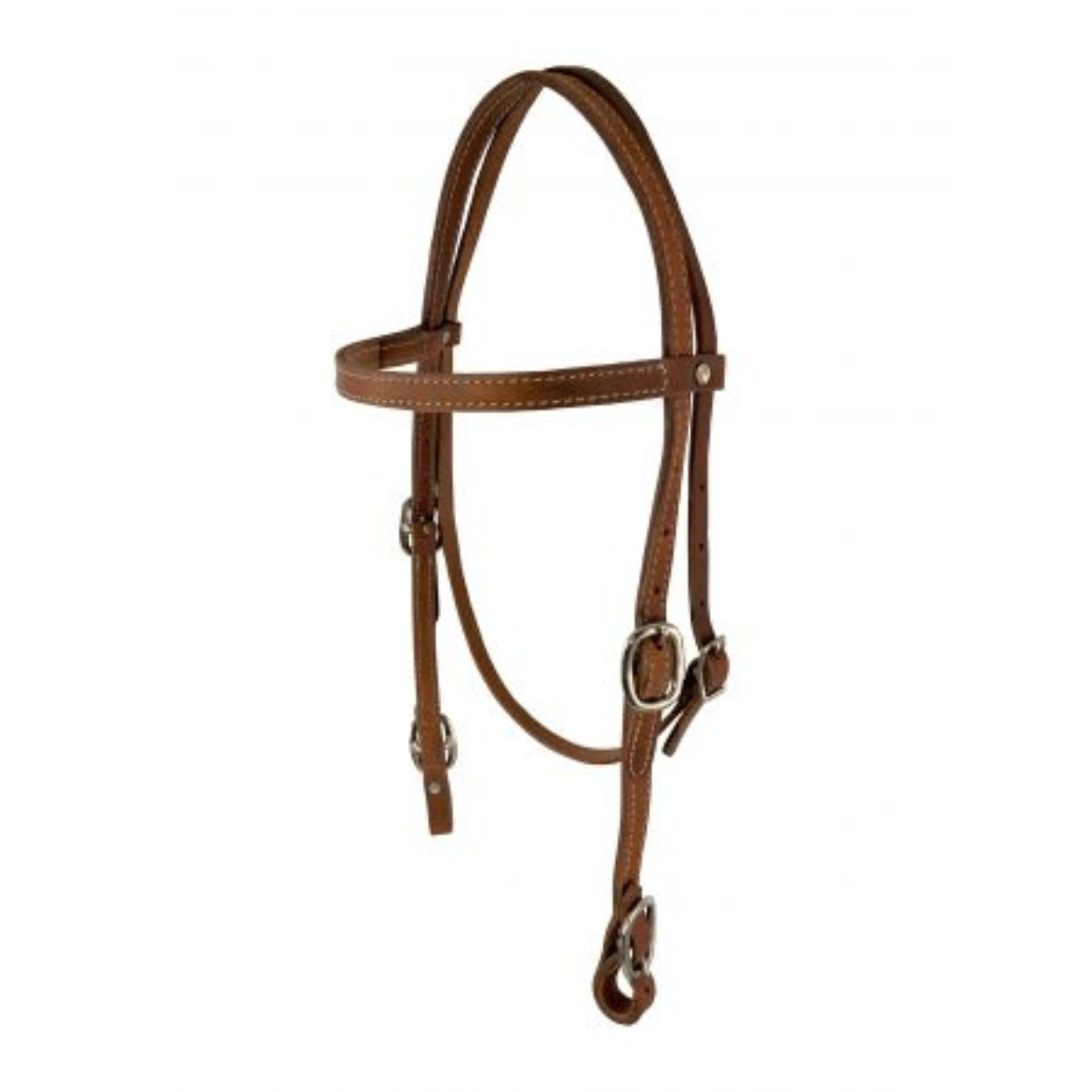 Showman ® Argentina Cow Leather headstall. - Double T Saddles