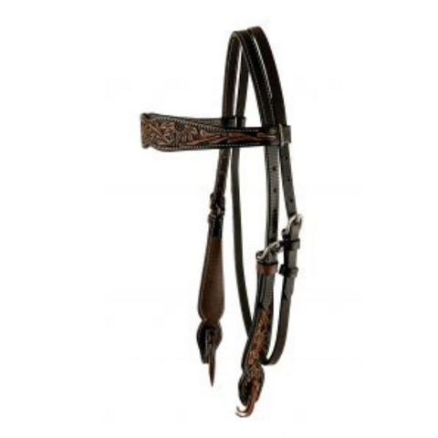Argentina cow leather browband headstall 