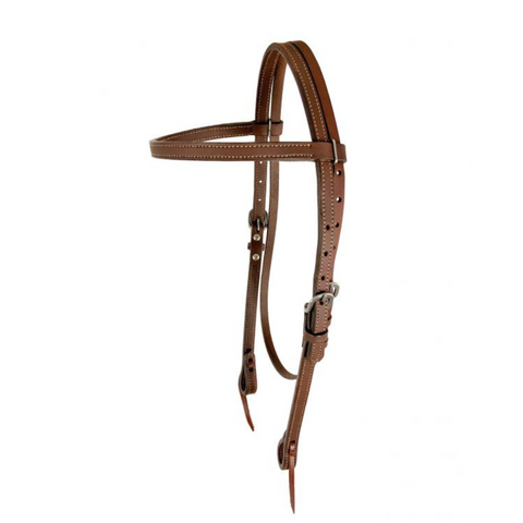 Argentina cow leather browband headstall