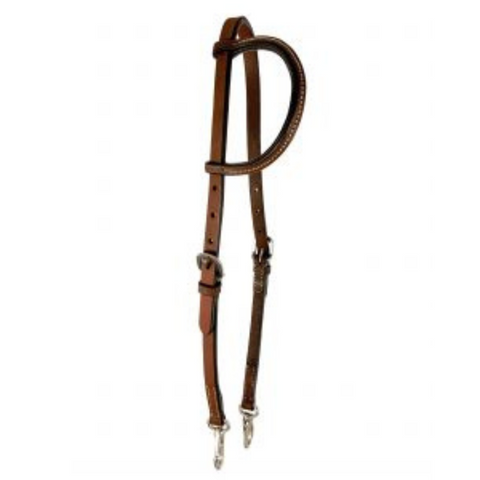 Argentina cow leather single ear headstall