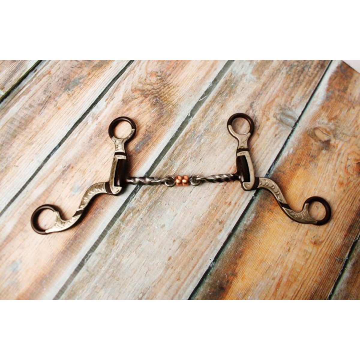 Showman ® 5" Twisted mouth with copper roller. - Double T Saddles