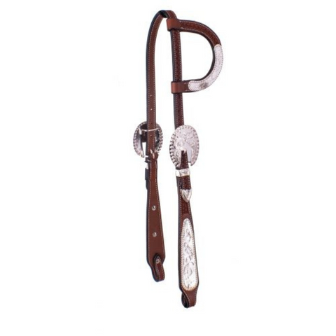 Argentina cow leather single ear headstall