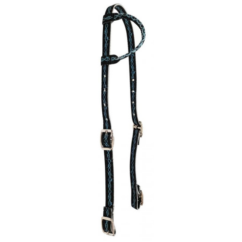  Black Nylon One Ear Headstall 