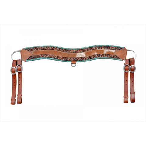 Hair on Cowhide leather tripping collar