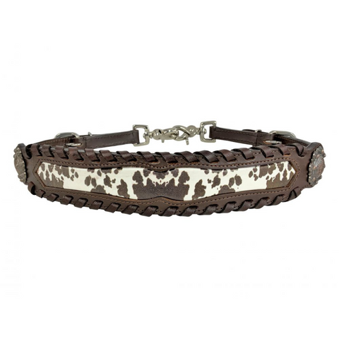 Leather Cowhide Print wither strap