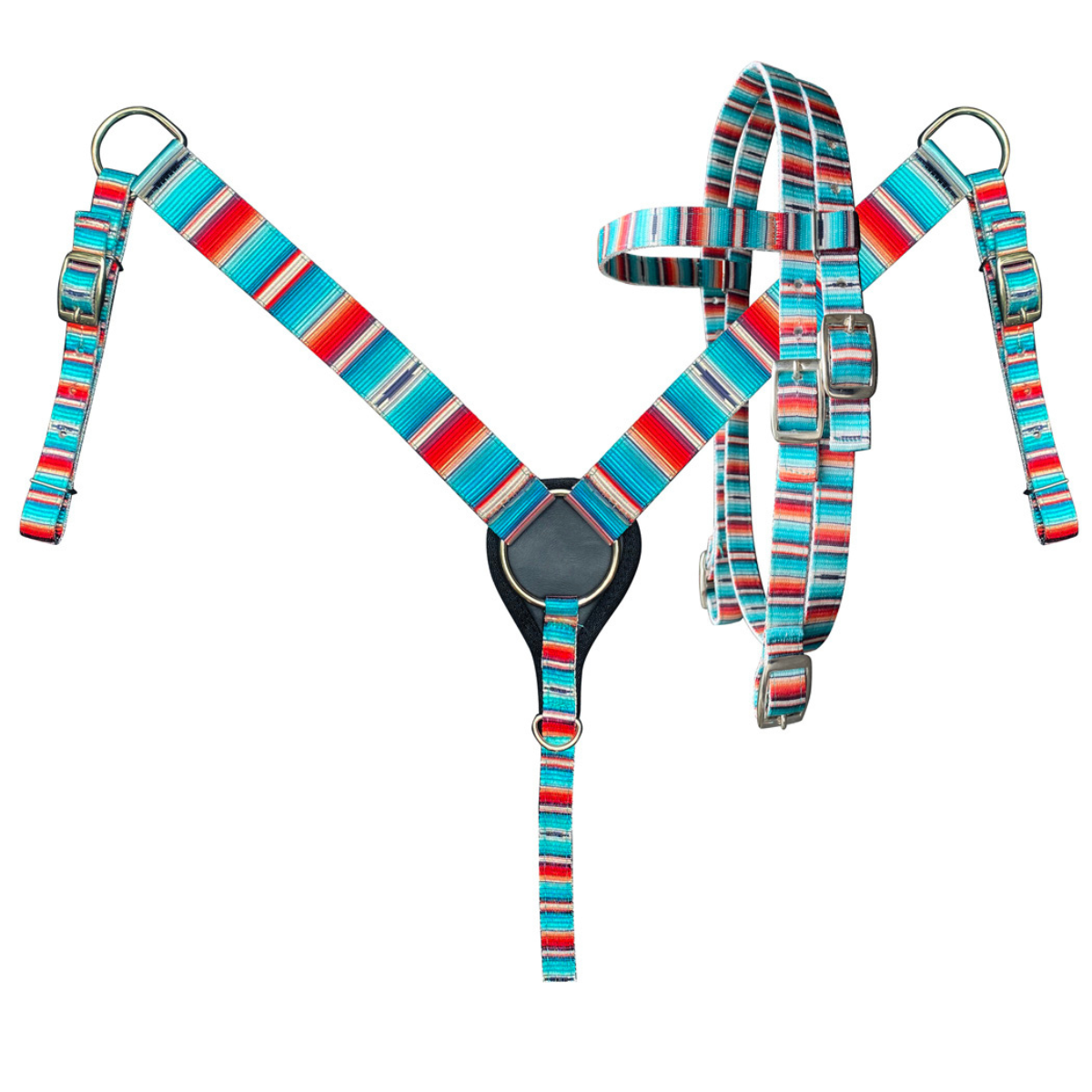  PONY SIZE Nylon Headstall & Breast collar set