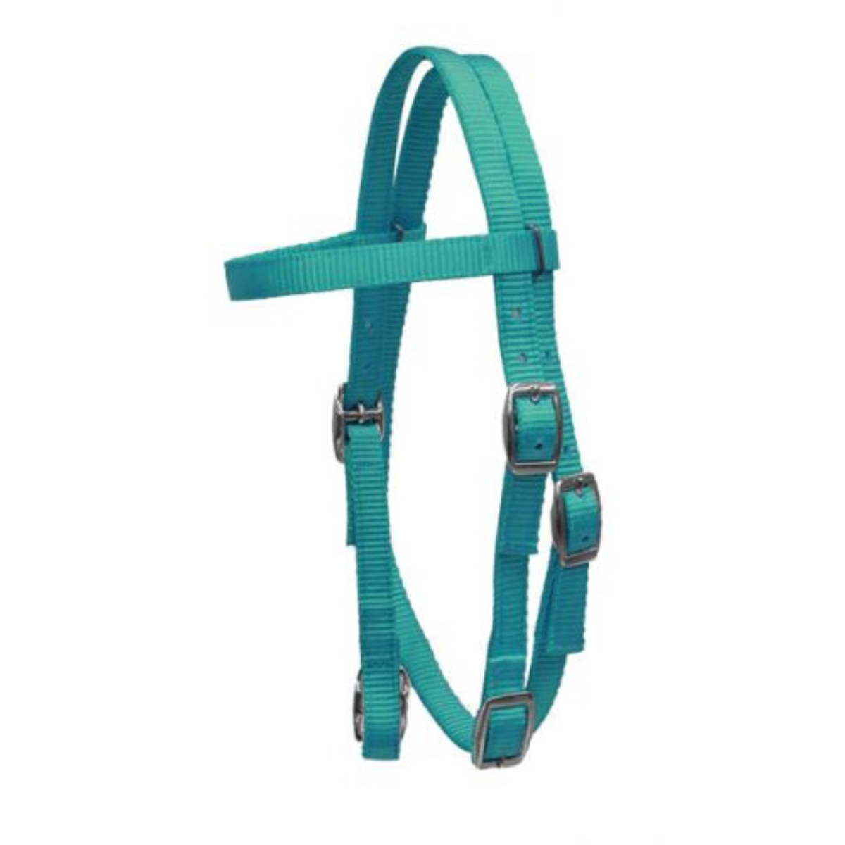 Showman ® Pony Size Premium nylon browband headstall. - Double T Saddles