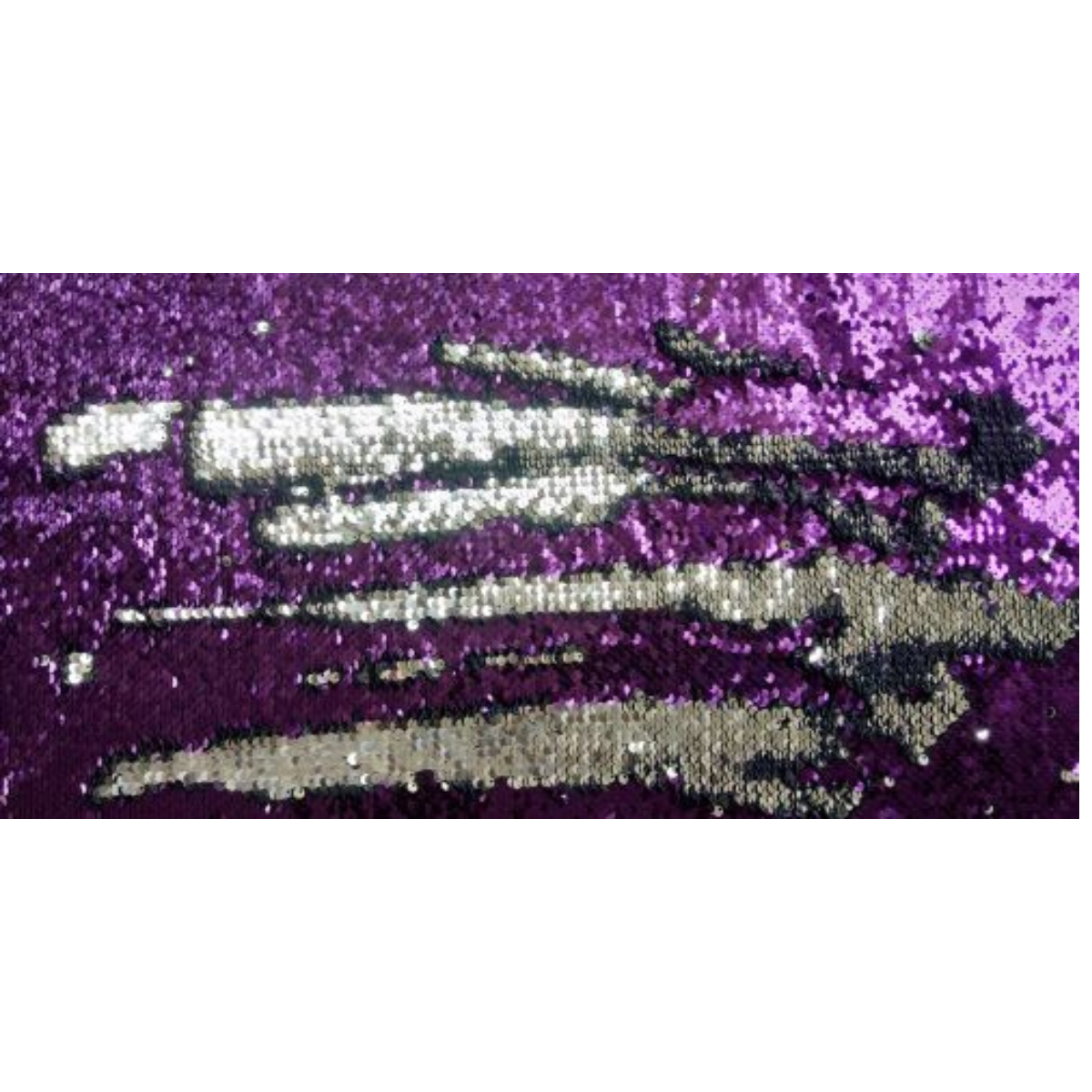 Showman ® Purple and Silver Sequins Inlay Single Ear Headstall and Breast Collar Set. - Double T Saddles