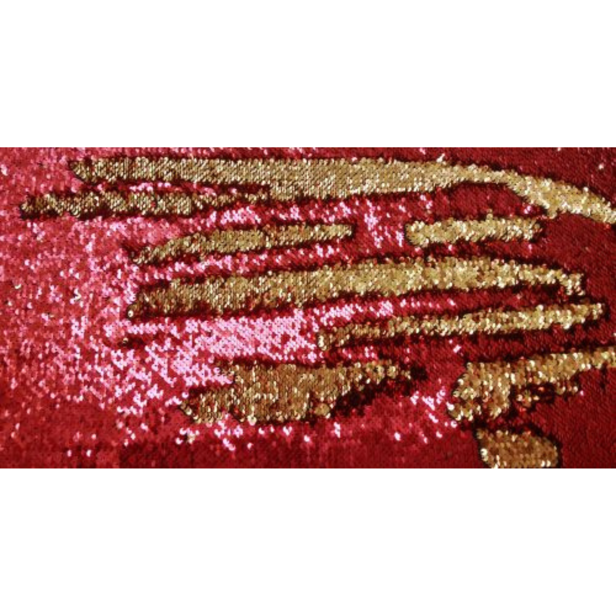 Double T® Red and Gold Sequins Inlay Single Ear Headstall and Breast Collar Set with black suede leather fringe. - Double T Saddles