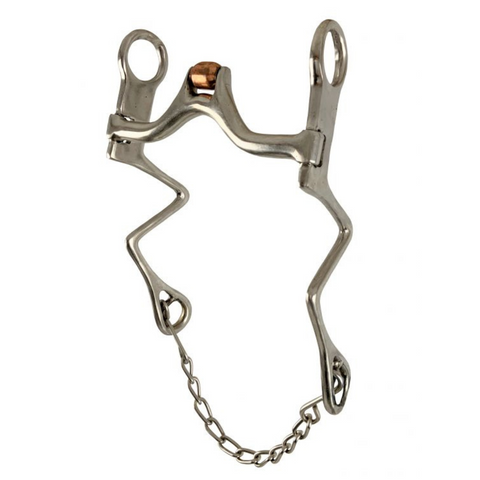 Stainless Steel Ported 5.5" Mouth bit.
