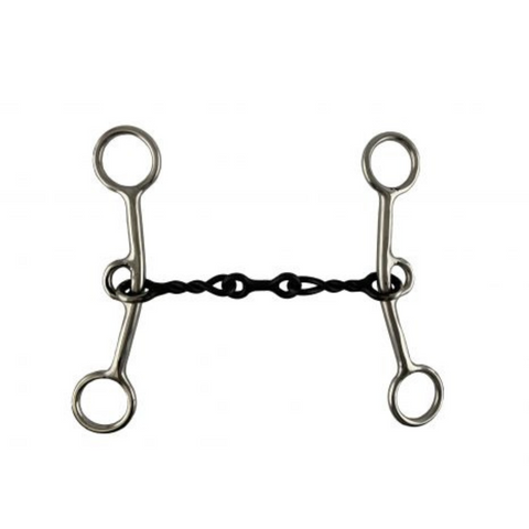 Stainless Steel Twisted Sweet Iron 5" Mouth JR Cow-horse bit