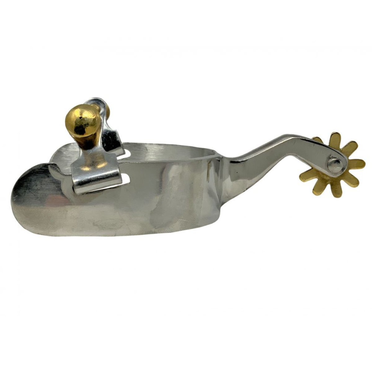Western Stainless Steel Mens size spurs