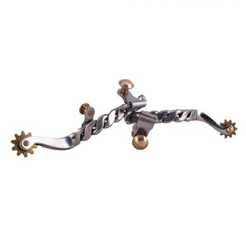 YOUTH stainless steel twisted band spurs