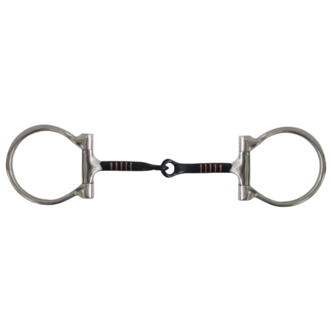 stainless steel D-ring 5" sweet iron mouth bit