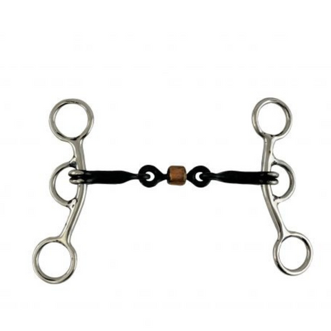 stainless steel JR Cowhorse bit with 5-1/2" shanks,