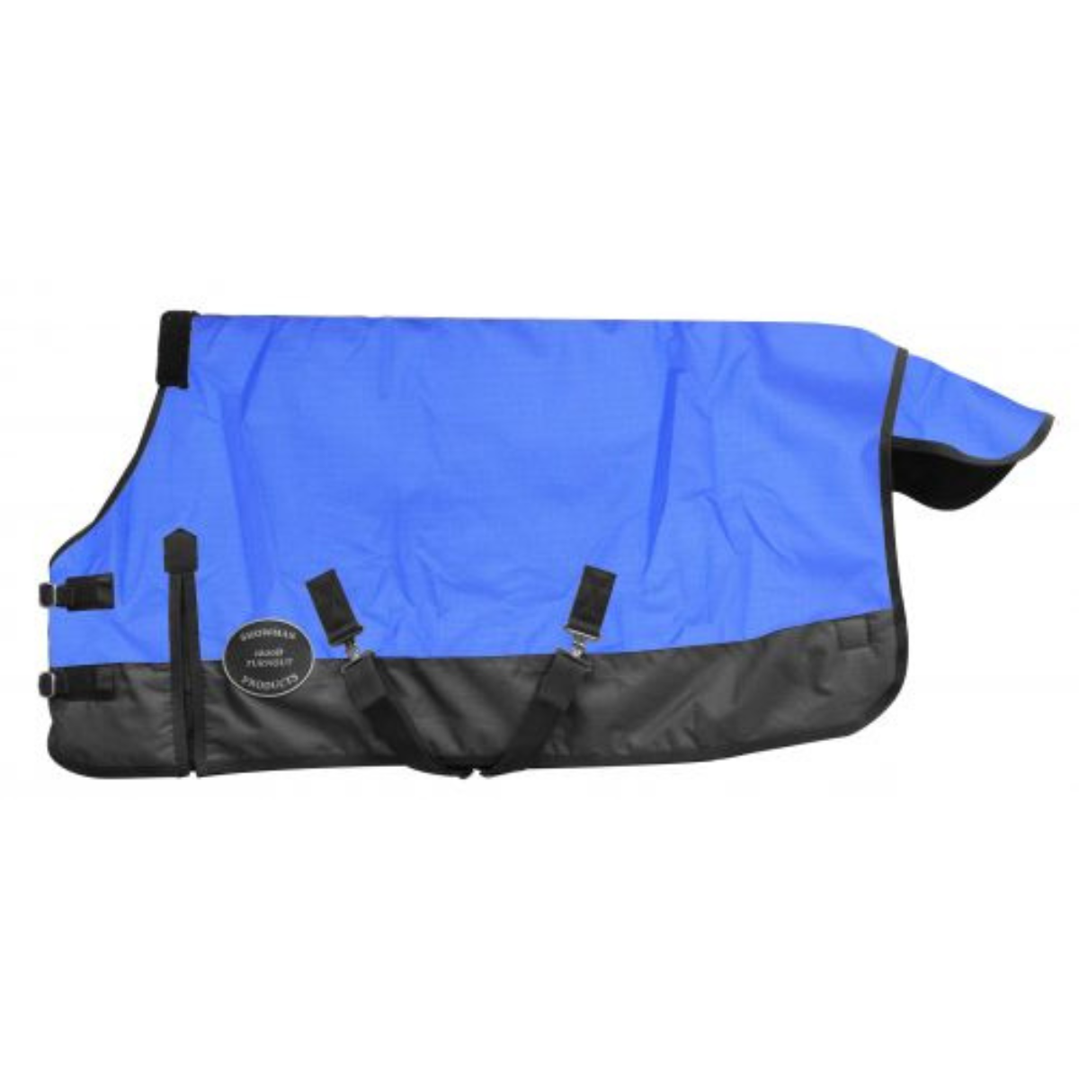 The Waterproof and Breathable Showman ® Perfect Fit 1200 Denier Turnout Blanket. - Double T Saddles