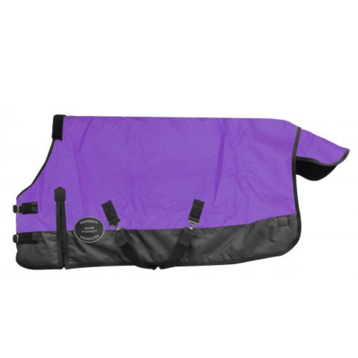The Waterproof and Breathable Showman ® Perfect Fit 1200 Denier Turnout Blanket. - Double T Saddles