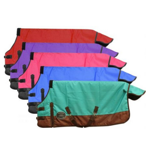 PONY/YEARLING 56"-62" Waterproof and Breathable Showman ® 1200 Denier Turnout Blanket. - Double T Saddles