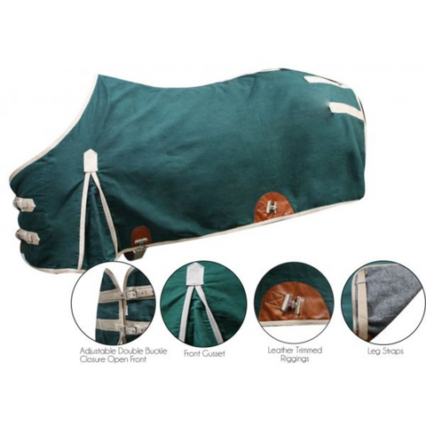 THE 16OZ WATER RESISTANT TREATED CANVAS DOUBLE T  BLANKET - Double T Saddles