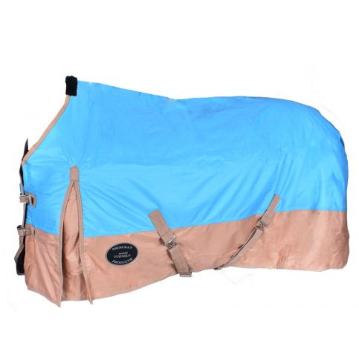 The Waterproof and Breathable Showman ® 600 Denier Turnout Blanket. - Double T Saddles