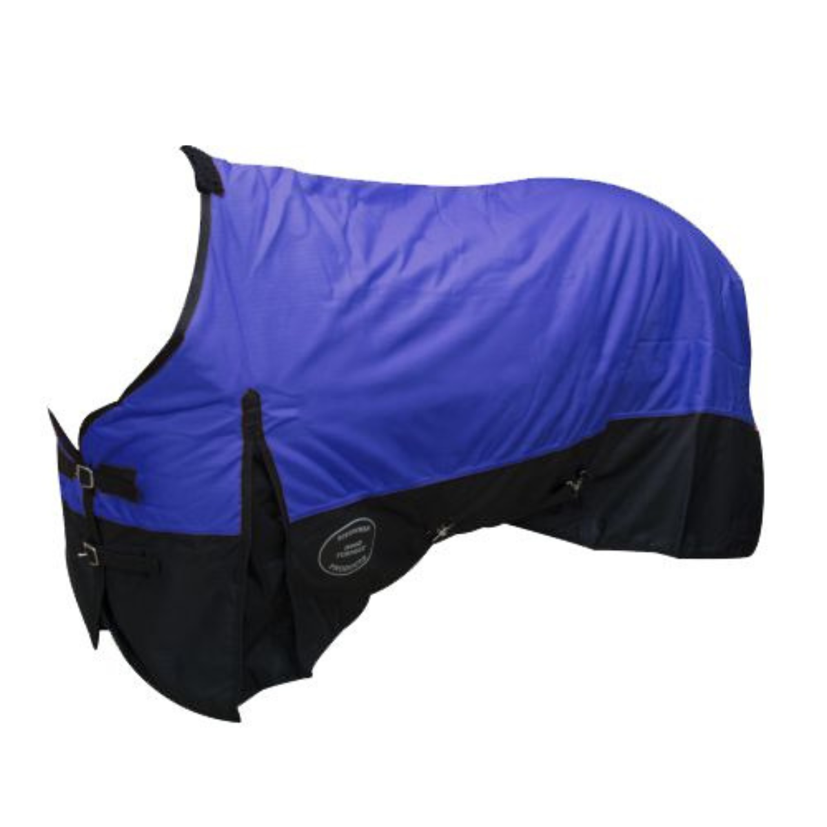 The Waterproof and Breathable Showman ® 600 Denier Turnout Blanket. - Double T Saddles