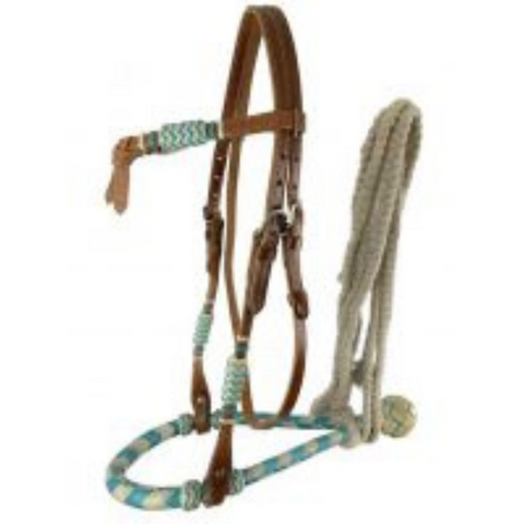 Medium Oil Futurity Knot Bosal Headstall 